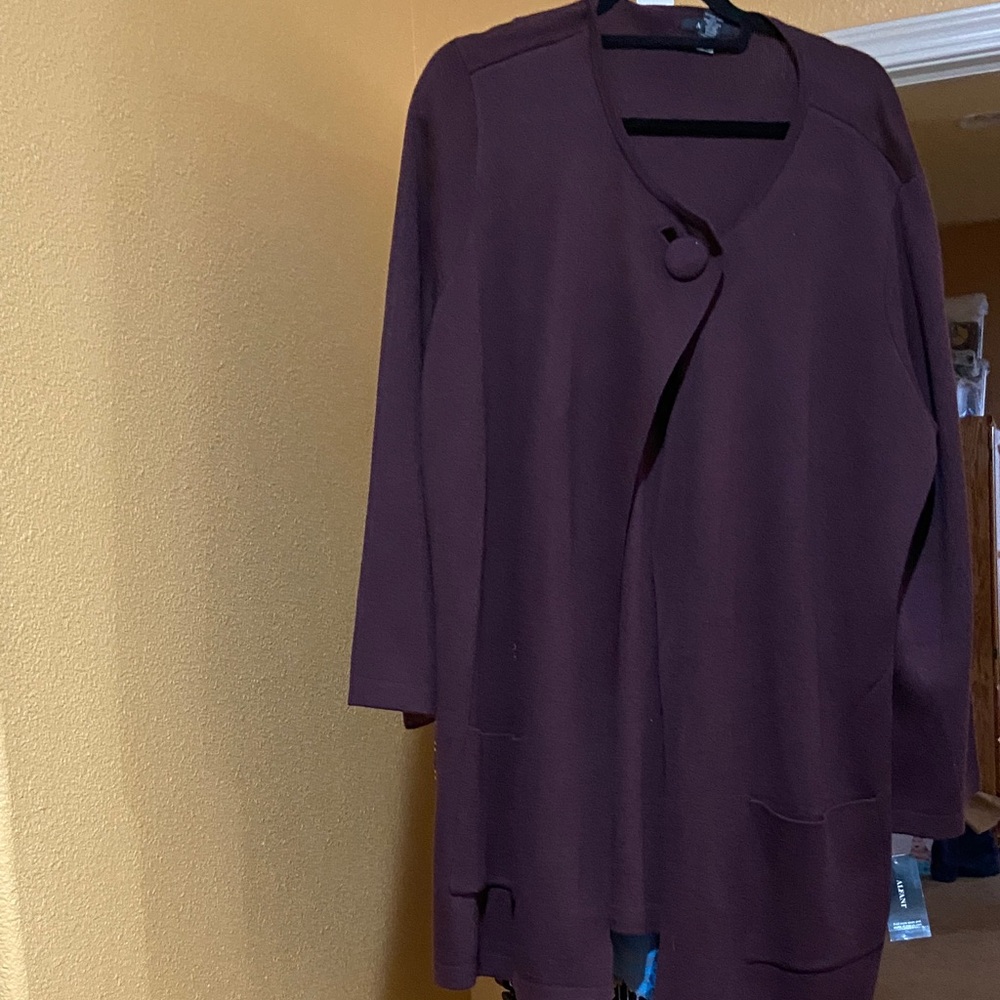 Alfani Women's Cardigan in Rich Maroon